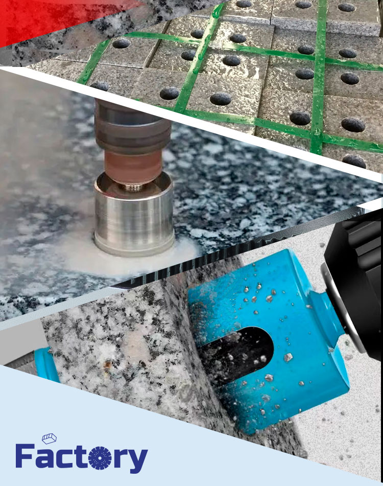 Diamond Segmented Core Drill Bit for Marble and Hard Stone Drilling 19-125mm Diameter