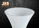 Wide Mouth Glossy White Fiberglass Planters Floor Vases For Artificial Flowers