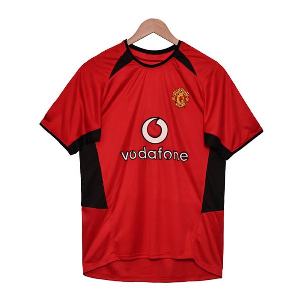 Home Retro Football Jerseys Customized Breathable for Manchester United 2002
