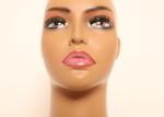 Meticulous Makeup Mannequin Display Head With Shoulders 36cm width