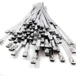 300 x 7.9mm Stainless Steel Roller Ball Cable Ties Pack of 50