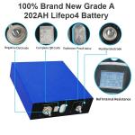 202ah Lifepo4 Storage Battery 3.2V Prismatic For ESS Electric Vehicle