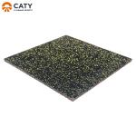 Nontoxic Rubber Tiles Gym Floor Waterproof , Anti Skid Rubber Weightlifting Mats