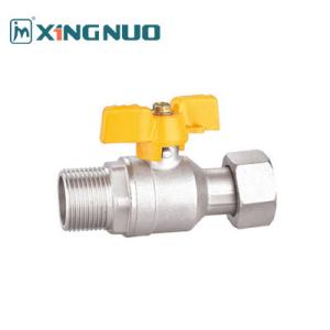 China 1/2 inch Forged Brass Ball Valve Butterfly Handle Manufacturers 100% Leak Tested factory