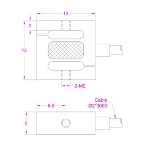 Smallest tension load cell 10kg micro force sensor 100N measure tensile force