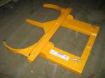Double Barrel Single Fork Mounted Forklift Drum Gripper Handling Attachments