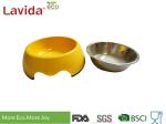 Yellow Heat Resistance Melamine Pet Bowl Unbreakable Tasteless Free Of Heavy