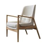 Gray/Green Wooden Upholstered Single Sofa Chair for Modern Living Room Furniture