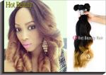 Custom Colored Human Hair Extensions Body Wave Style Tangle Free