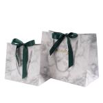 Custom Order Accepted CAIFENG Luxury Marble Paper Bag for Shoes Clothing Packing