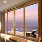 Telescoping Mirror Closet Aluminium Sliding Glass Doors