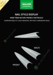 Sharp Drops Shape Half Cut False Nail French Style Artificial Nail with ABS Fake