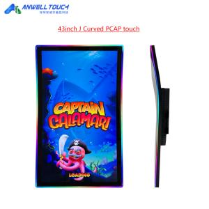China Anwell Touch New 43'' J Curved Touch Screen 1920 X 1080 Full HD Curved Gaming PCAP Touch Screen factory