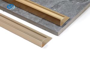 China 6063 Aluminium Floor Edge Trim T6 Tempered Anti-Slip For Home Decoration factory