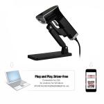 USB 1D Laser Barcode Scanner 650nm Visible Wired Handheld Bar Code Reader