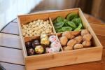 Fruit Serving Bamboo Storage Box Storage Box With Dividers High Strength