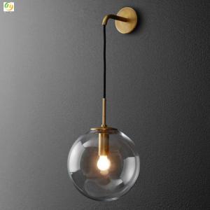 China Nordic Simple Metal Crystal Wall Lamp For Living Room Bedroom Beside Aisle factory