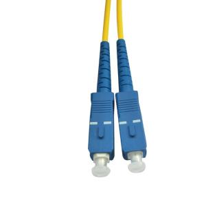 China UPC PVC FTTX SC To SC 9um Optical Fiber Patch Cord factory