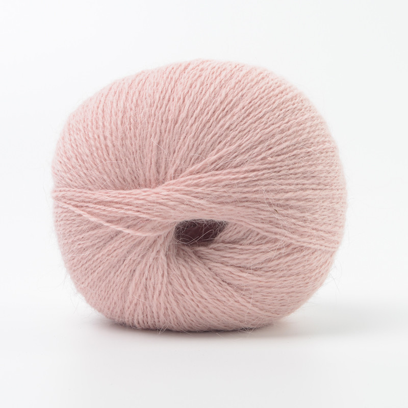 Customed 1/15NM 50% ANG 50% Nylon Soft Fluffy Grow Mink Hair For Knitting Sweater Cardigan