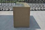 Outdoor Garden Resin Wicker Bar Set , Brown Black Bar Furniture