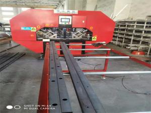 China High Speed PLC Hydraulic Automatic Square Tube Punching And Shearing Machine factory
