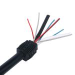 Galvanized Steel Wire Messenger Construction PVC Jacket Coaxial Cable for