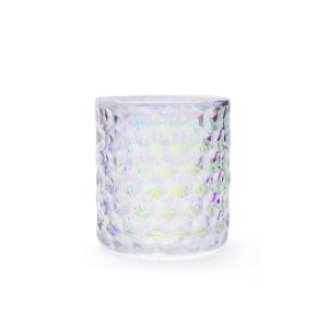 China SGS Textured Three Dimensional Glass Candle Holder factory