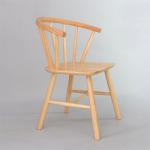 Mail Packing Rubber Wood Frame Nordic Solid Wood Dining Chairs for Hotel and