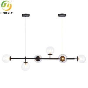 China 6 Light Kitchen Island Linear Pendant Nordic Modern Style factory