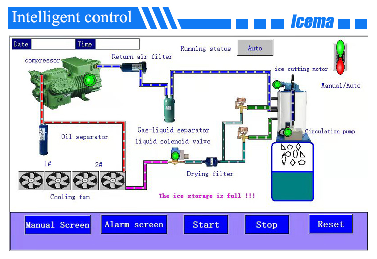 5T 8T 10T Freshwater Flake Ice Machine 15T 20T 25T 30T Industrial Flake Ice Machines