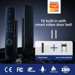 ODM Camera Door Lock Smart Video Door Phone Tuya APP BLE