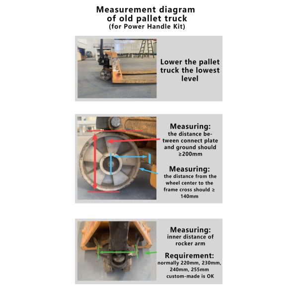Update Aging Pallet Trucks To Electric Pallet Jack By Power Handle Kit 2000kg