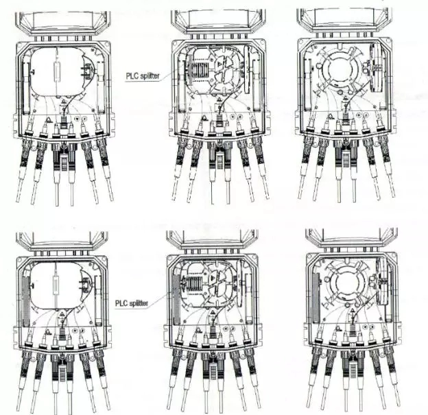 16 Cores Wall Pole Mounted Ip65 Ftth Distribution Box For Huawei Connector