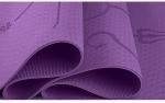 TPE Posture Line 6mm Carpet Non Slip Yoga Mat For Beginner Environmental Fitness