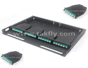 China 1U 19&quot; Rack Mount 96 Cores MPO Patch Panel LSZH G657A1 Fiber factory