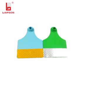 China Wholesale Custom TPU Reflective Animal Tracking Cattle Cow Ear Tag For Farm factory