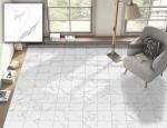 Carrara White 250x250mm Floor Ceramic Rustic Tile For Living Room And Durable