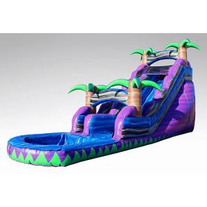 China Outdoor Water Slide Jumper Inflatable Bouncer Hous Blue Tree Slides For Sale factory