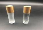 5ml 10ml XFRB-015 Glass Roller Bottles With Bamboo Cap Stainless Steel Ball