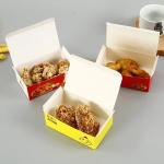 Disposable Rigid Fried Chicken Boxes Kraft Sandwich Box For Take Away Food