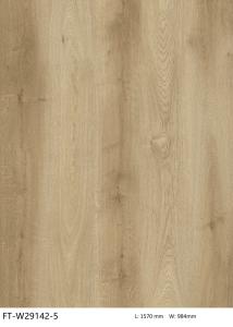 China GKBM FT-W29142-5 Eco-friendly Antibacterial Fireproof Unilin Click Light Brown Jump Color Oak Wood Grain SPC Flooring factory
