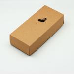 Customized Printing Folding Recycled Kraft Box Rectangle For Jewelry Socks