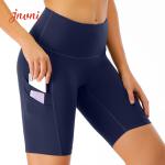 Women Bike Cycling Shorts With 3 Side Phone Pocket Running Training Shorts