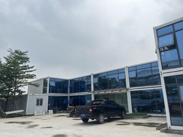 BOX SPACE Low Price Light Steel Prefab Container Office Modular Flat Pack