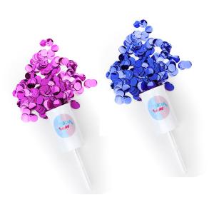 China Color Paper Push Pop Confetti Poppers For Wedding factory