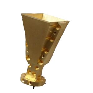 High Isolation Microwave Waveguide Antenna Wr 10 Gold Plating 75x30x29mm