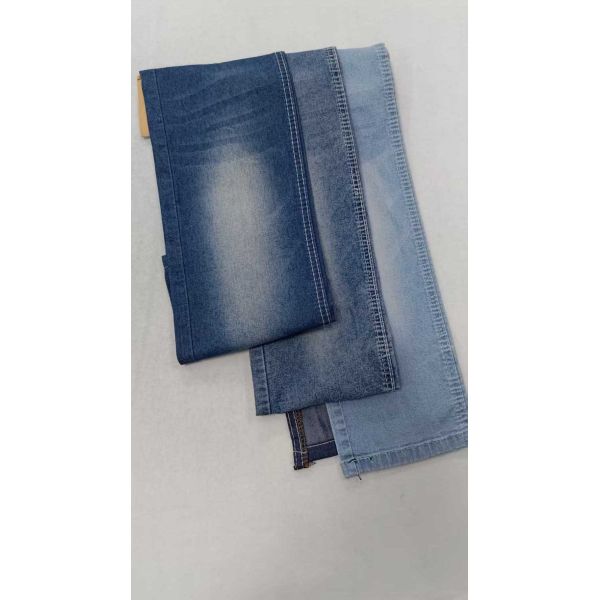 OE Chemical Fiber Elastic Fabric Dark indigo with full width 170cm 2/1 right twill and twillDenim fabric JSD3148B for wholesale