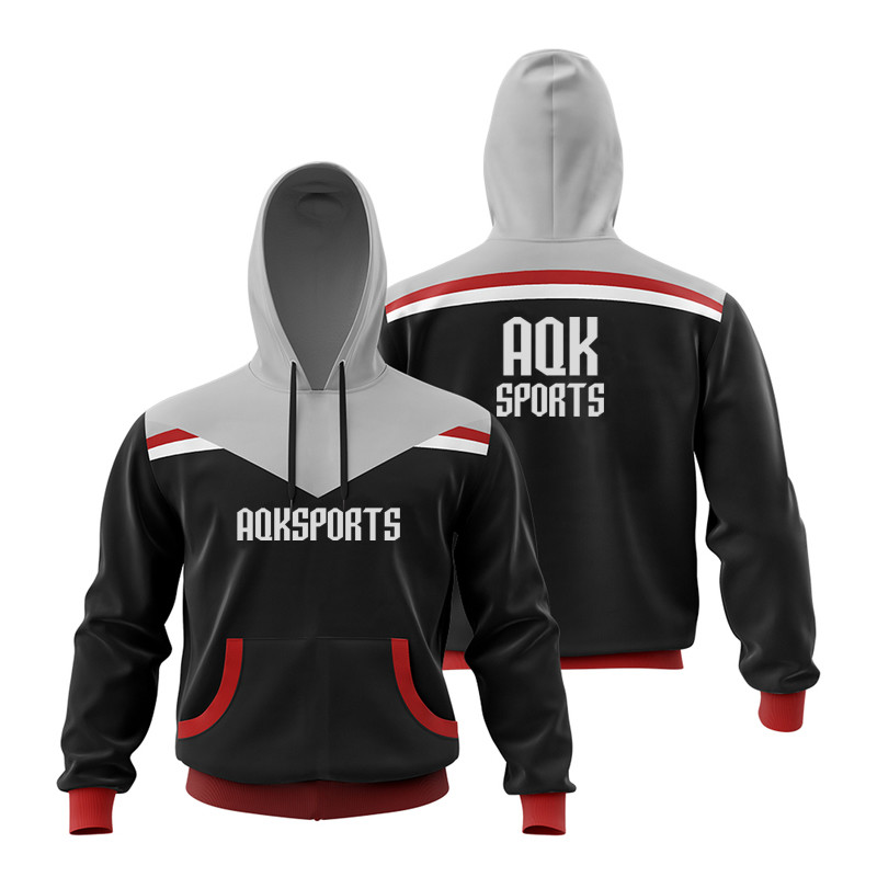 Unisex Sublimation Print Unlined Pullover Hoodies For Sports Team