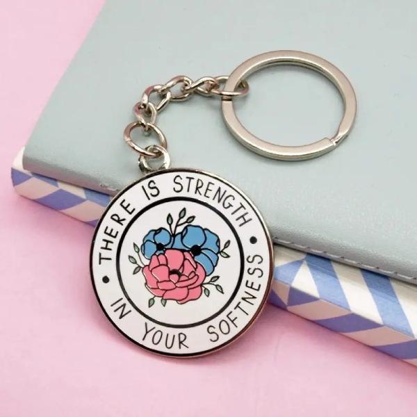 1.5mm Thick Custom Personalized Metal Key Ring Iron Silver Engraved Keyring Hard