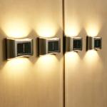 Global Sunrise 5V 1W Solar Garden Wall Lights For Outdoor Decorative